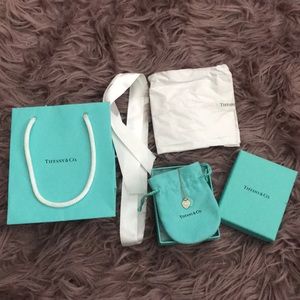 Return to Tiffany mini double heart Tag